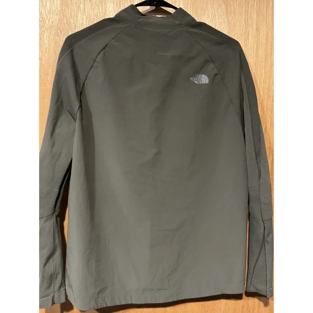 North Face Mens Medium Olive Full Zip Light Weight Jacket